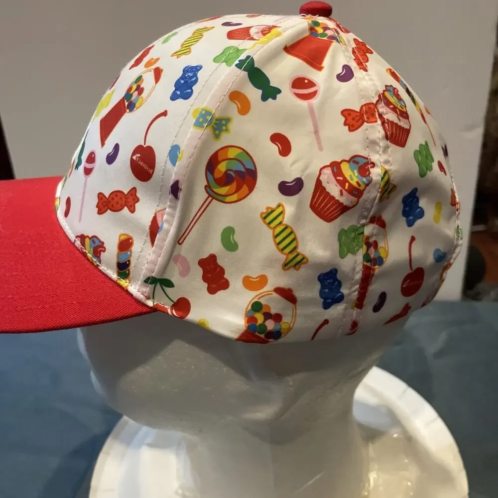 Carnival Cruise Cherry On Top Candy Confetti Hat Cap NEW